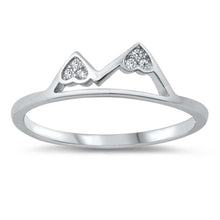 Load image into Gallery viewer, Sterling Silver Mountains Cubic Zirconia Ring