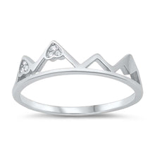 Load image into Gallery viewer, Sterling Silver Infinity Band Cubic Zirconia Ring