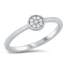 Load image into Gallery viewer, Sterling Silver Rhodium Plated Clear CZ Ring