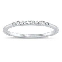 Load image into Gallery viewer, Sterling Silver Rhodium Plated Clear CZ Ring - silverdepot
