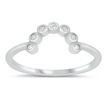 Load image into Gallery viewer, Sterling Silver Rhodium Plated Clear CZ Ring - silverdepot