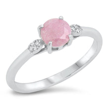 Load image into Gallery viewer, Sterling Silver Rhodium Plated Milky Pinky CZ Ring - silverdepot