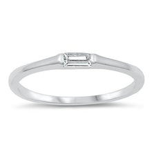 Load image into Gallery viewer, Sterling Silver 2mm Clear CZ Ring
