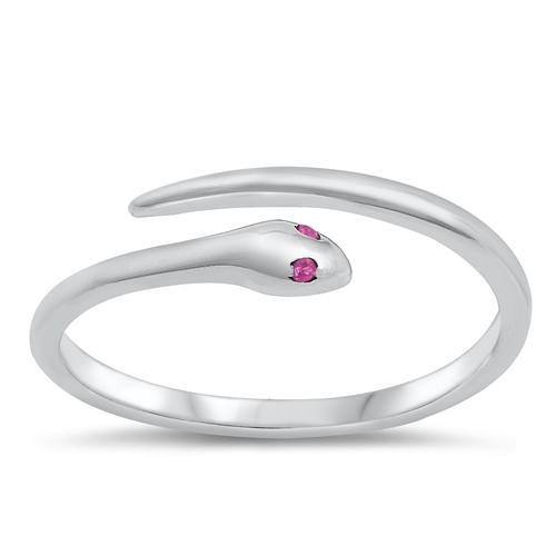 Sterling Silver High Polish Snake Ring