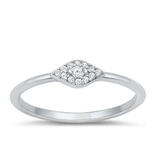 Load image into Gallery viewer, Sterling Silver Rhodium Plated Clear CZ Ring-4.1mm