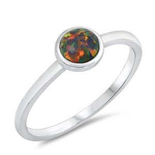 Load image into Gallery viewer, Sterling Silver Black Lab Opal Ring