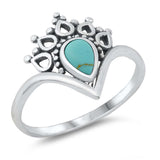 Sterling Silver Genuine Turquoise Ring
