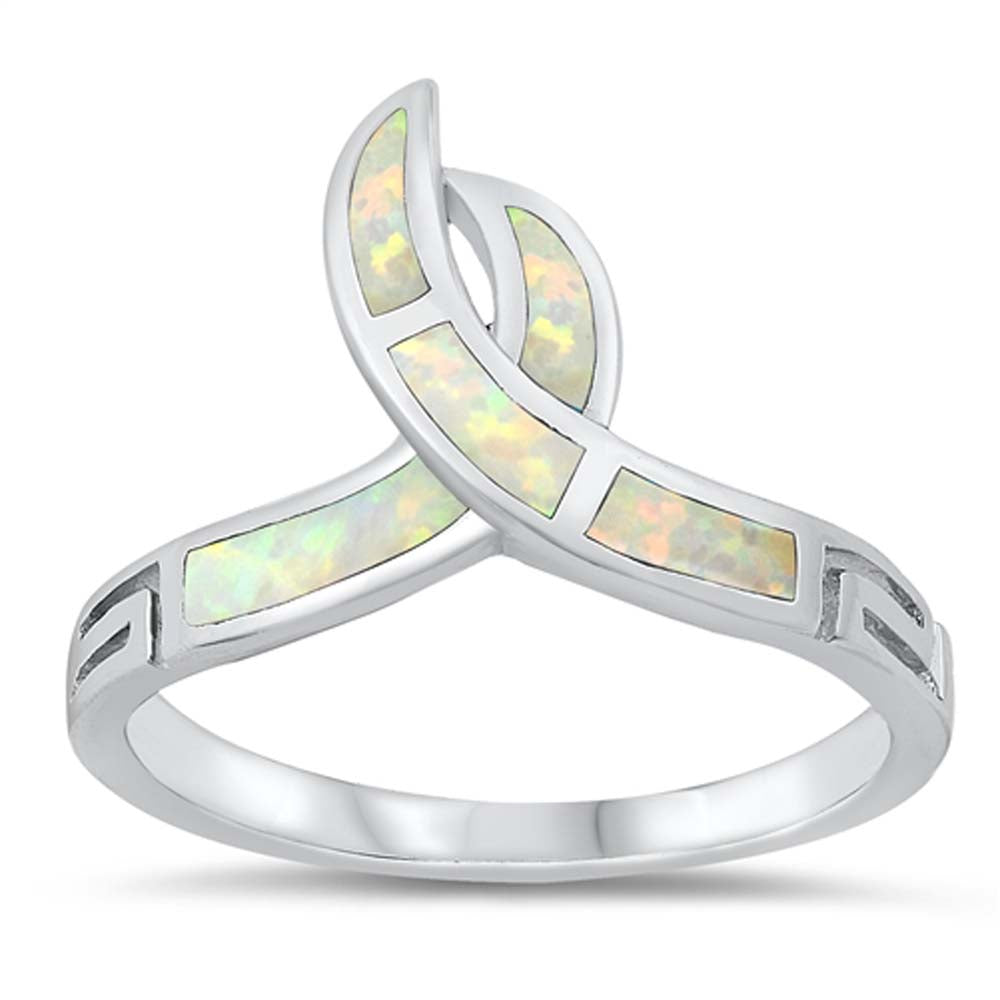 Sterling Silver Lab Opal Ring