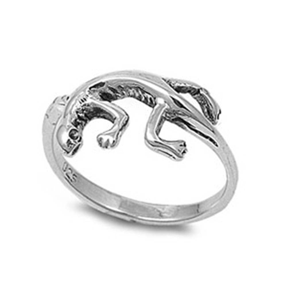 Sterling Silver Stylish Lizard Ring