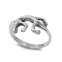 Load image into Gallery viewer, Sterling Silver Stylish Lizard Ring