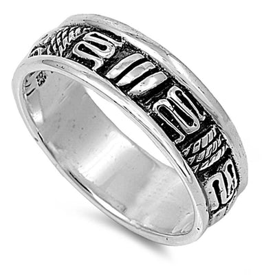 Sterling Silver Celtic Shaped Plain RingsAnd Weight 6.4grams