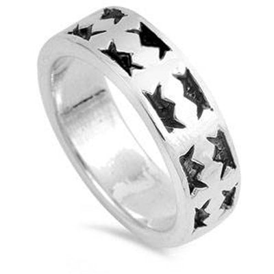 Sterling Silver Spinner Love Amour Amor Shaped Plain RingsAnd Band Width 6.5mm