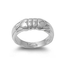 Load image into Gallery viewer, Sterling Silver Fancy Thick Band Ring with Face Height of 8MM