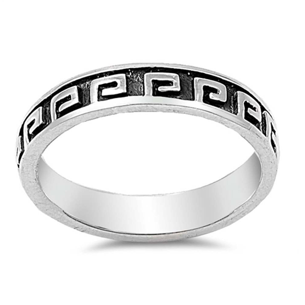 Sterling Silver Bali Shaped Plain RingsAnd Band Width 6mm