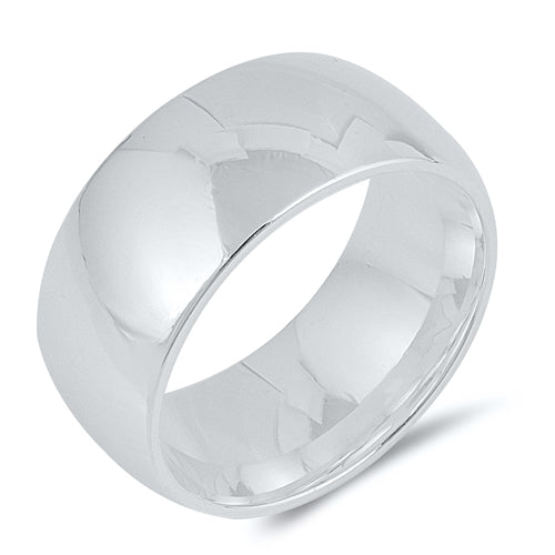 Sterling Silver Wedding Band-9mm