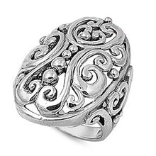 Load image into Gallery viewer, Sterling Silver Celtic Shaped Plain RingsAnd Face Height 29mm
