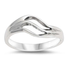 Load image into Gallery viewer, Sterling Silver Hands Shaped Plain RingsAnd Face Height 7mmAnd Band Width 3mm