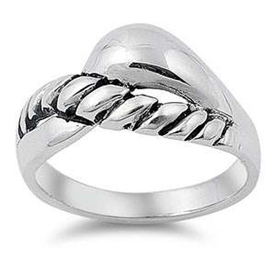 Sterling Silver Spinner Shaped Plain RingsAnd Face Height  11mmAnd Band Width 3mm