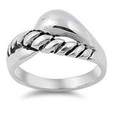 Sterling Silver Spinner Shaped Plain RingsAnd Face Height  11mmAnd Band Width 3mm