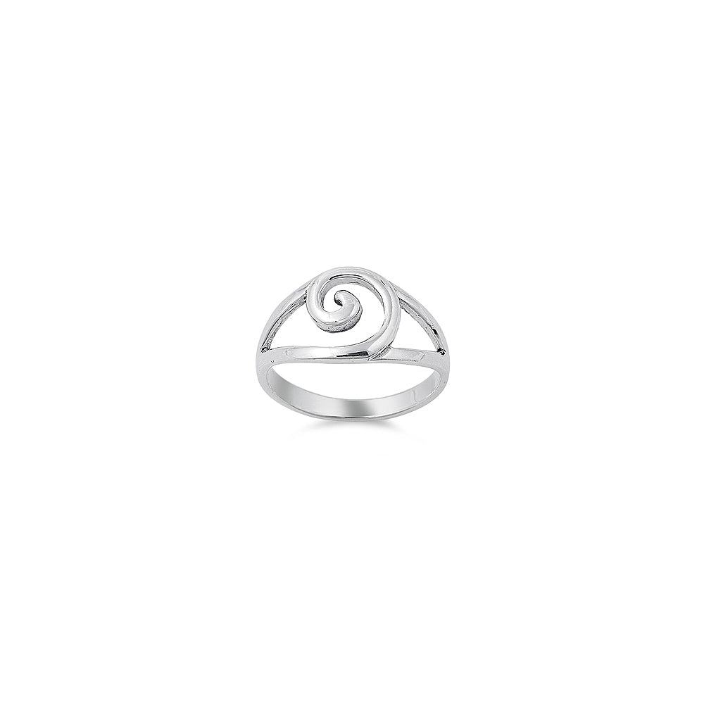 Sterling Silver Stylish Elegant Design Ring with Face Width of 12MM