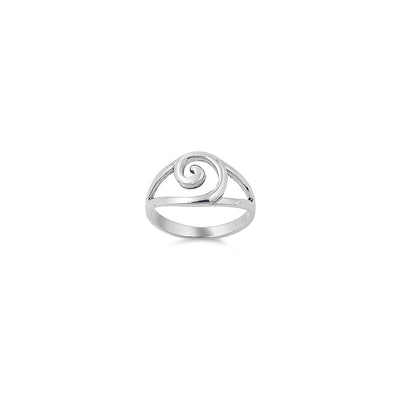 Sterling Silver Stylish Elegant Design Ring with Face Width of 12MM