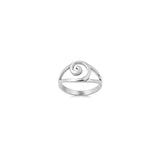 Sterling Silver Stylish Elegant Design Ring with Face Width of 12MM