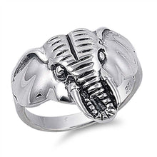 Load image into Gallery viewer, Sterling Silver Elephant Band Shaped Plain RingsAnd Face Height 16mmAnd Band Width 3mm