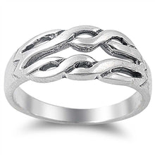 Load image into Gallery viewer, Sterling Silver Braided Celtic Knot Ring with Face Height of 8MM