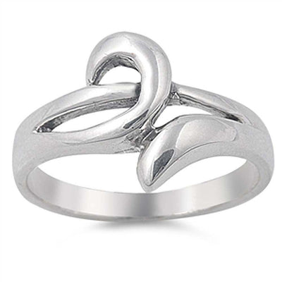 Sterling Silver Elegant Design Band Ring with Face Height of 12MM