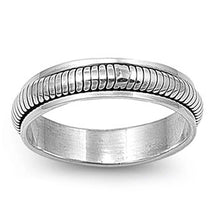 Load image into Gallery viewer, Sterling Silver Spinner Shaped Plain RingsAnd Face Height 6mmAnd Band Width 6mm