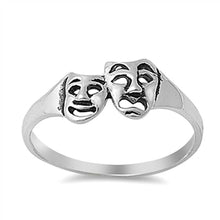Load image into Gallery viewer, Sterling Silver Smile Now Cry Later Ring with Face Height of 7MM