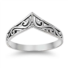 Load image into Gallery viewer, Sterling Silver Elegant Artistic Design Ring with Face Height of 8MM