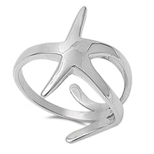 Load image into Gallery viewer, Sterling Silver Trendy Starfish with Face Height of 19MM