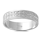Sterling Silver Elegant Band Ring with Face Height of 5MM