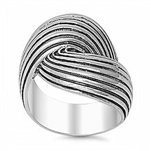 Load image into Gallery viewer, Sterling Silver Spin Shaped Plain RingsAnd Face Height 20.30mm