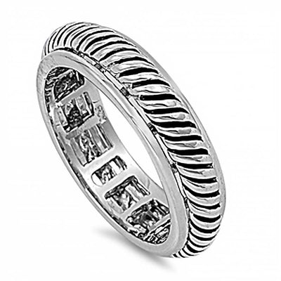 Sterling Silver Spinner Shaped Plain RingsAnd Band Width 6mmAnd Weight 6grams