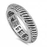 Sterling Silver Spinner Shaped Plain RingsAnd Band Width 6mmAnd Weight 6grams