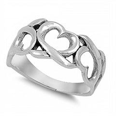 Sterling Silver Celtic Heart Knot with Face Height of 9MM