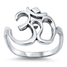 Load image into Gallery viewer, Sterling Silver Om Sign Design with Face Height of 18MM