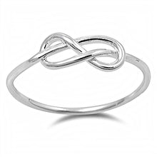 Load image into Gallery viewer, Sterling Silver Knot Shaped Plain RingsAnd Face Height 5mm