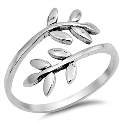 Sterling Silver Leaves And Branches Ring