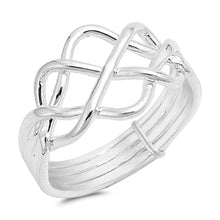 Load image into Gallery viewer, Sterling Silver High Polished Plain RingAnd Face Height 12MM