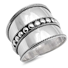 Load image into Gallery viewer, Sterling Silver Bail Design RingAnd Face Height 19MM