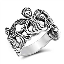 Load image into Gallery viewer, Sterling Silver Fairy Shaped Plain RingsAnd Face Height 15mmAnd Weight 5.35grams