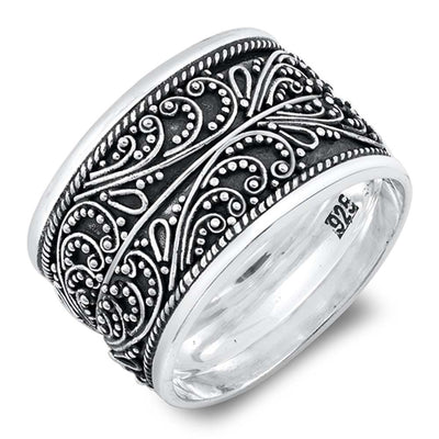 Sterling Silver Bali Ring