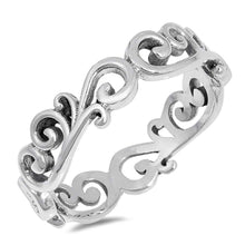Load image into Gallery viewer, Sterling Silver Vines Shaped Plain RingsAnd Face Height 5mm