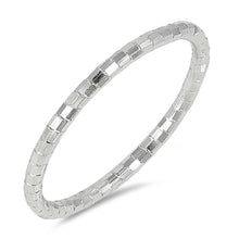 Load image into Gallery viewer, Sterling Silver Diamond Cut Band Plain RingsAnd Face Height 2mm