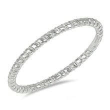 Load image into Gallery viewer, Sterling Silver Diamond Cut Band Plain RingsAnd Face Height 2mm
