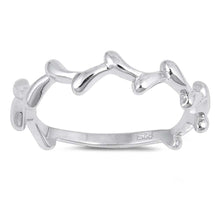 Load image into Gallery viewer, Sterling Silver Crown Shaped Plain RingsAnd Face Height 5mm