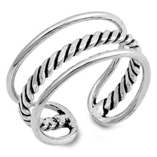 Load image into Gallery viewer, Sterling Silver Middle Spring Shaped Plain Rings And Face Height 12mm
